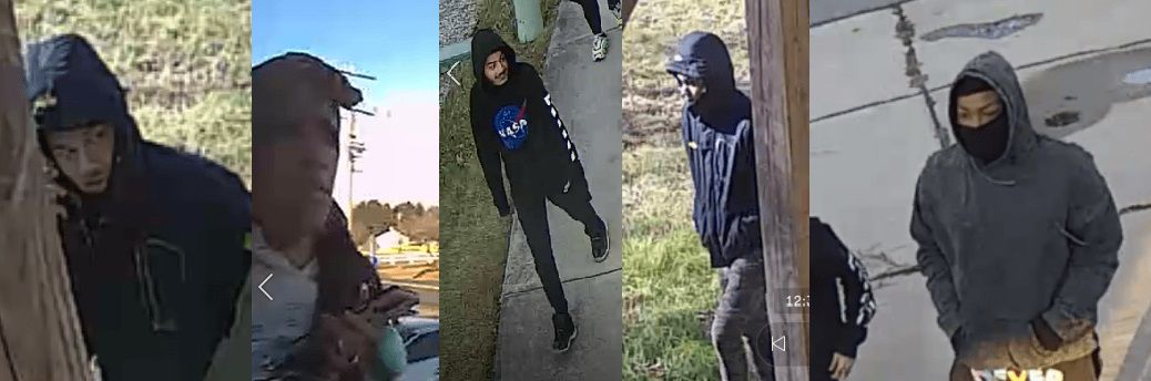5 suspected burglers in Newark - January 23, 2020